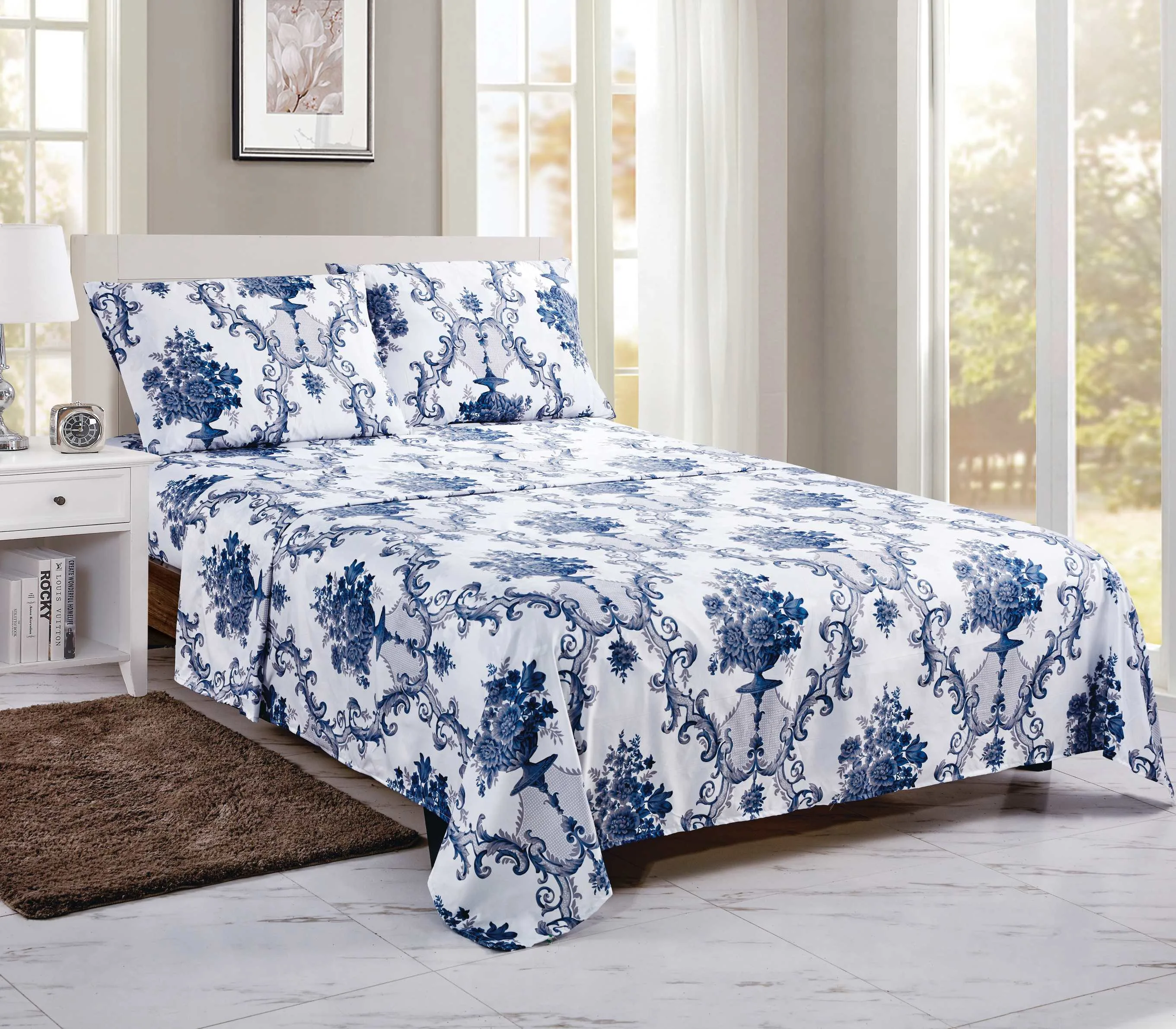 4&6 Piece Prints Bedding Sheet Set